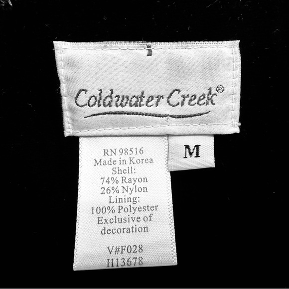 Coldwater Creek Purple Velvet Jacket Embroidered Size M - Picture 6 of 6